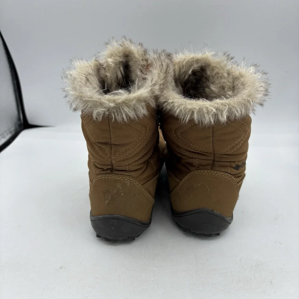 Columbia Boots Womens Sz 6.5 Minx Shorty III Copper Brown Waterproof Winter Snow